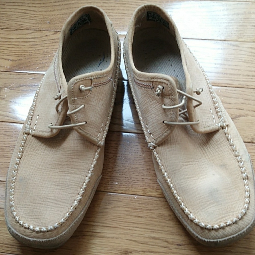 Men's Hush Puppy shoes in tan